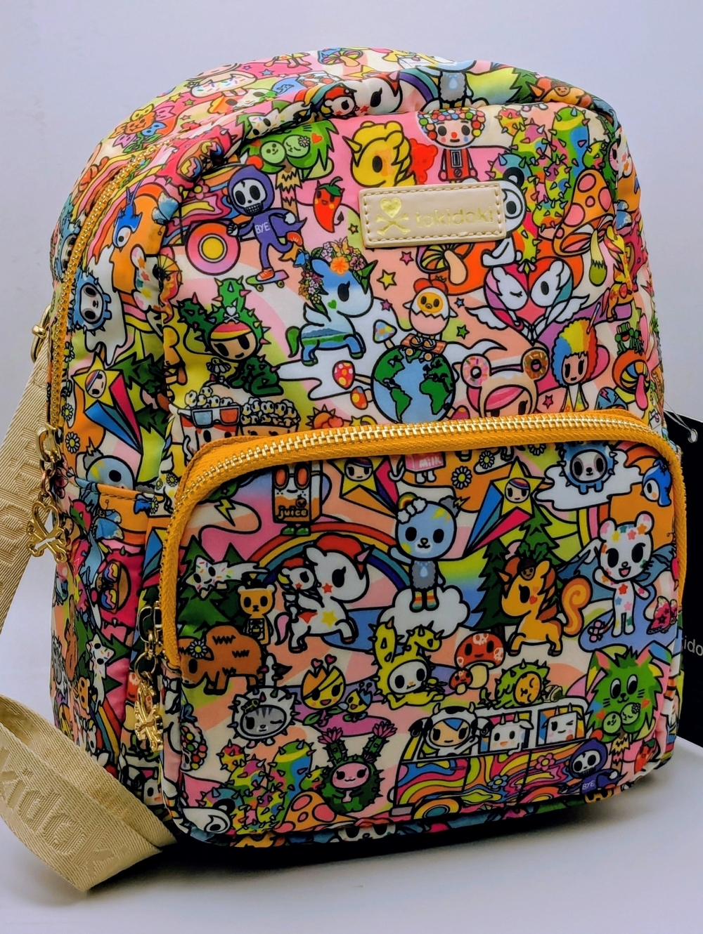 Tokidoki STAY GROOVY mini backpack Anime Fun  Cute Quirky Artist New With Tags